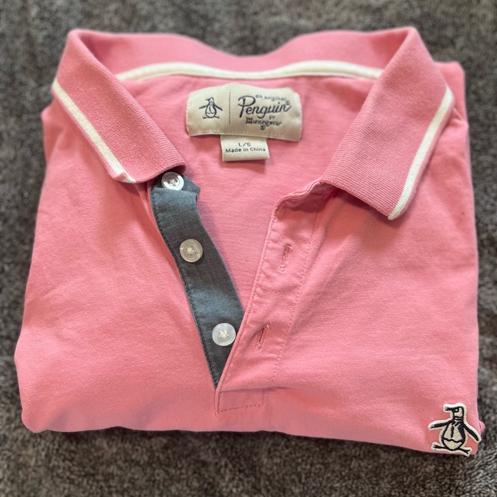 Original Penguin Pink Polo Shirt